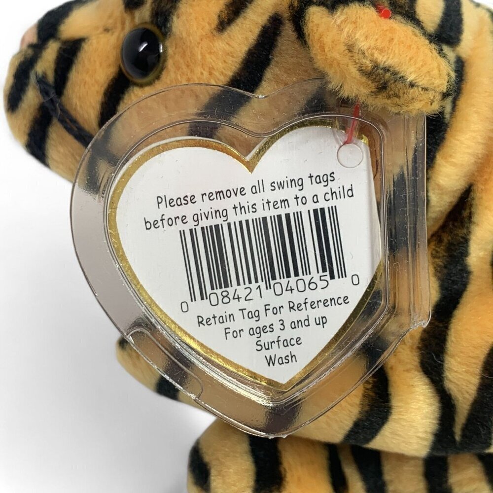 TY Beanie Babies "Stripes" The Tiger 8" Plush Toy Collectible 1995 NWT - Picture 5 of 6
